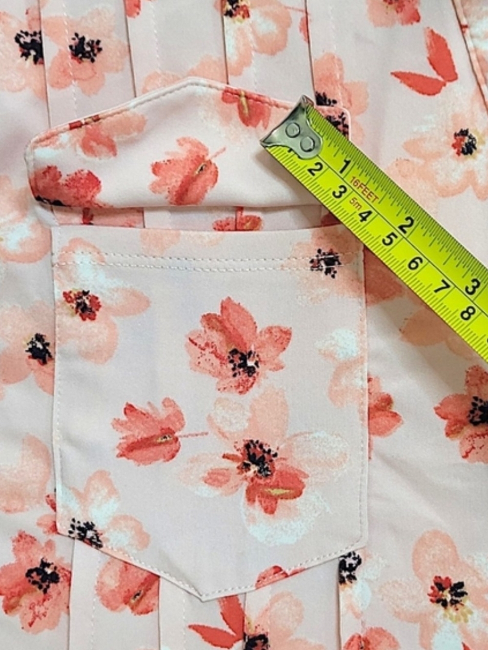Ava & Grace Floral Pink Sleeveless Stand-up Collar Top Size PXL - Picture 7 of 8